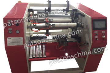 3 shaft semi atuomatic cooking paper foil perforation rewinder