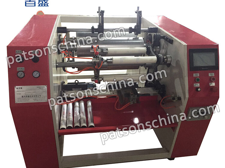 3 shaft semi atuomatic cooking paper foil perforation rewinder