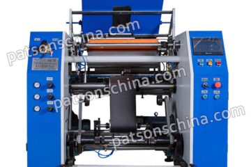 Automatic single shaft cling film rewinder