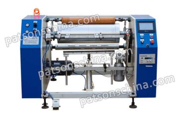 2 shaft semi automatic aluminium foil rewinder