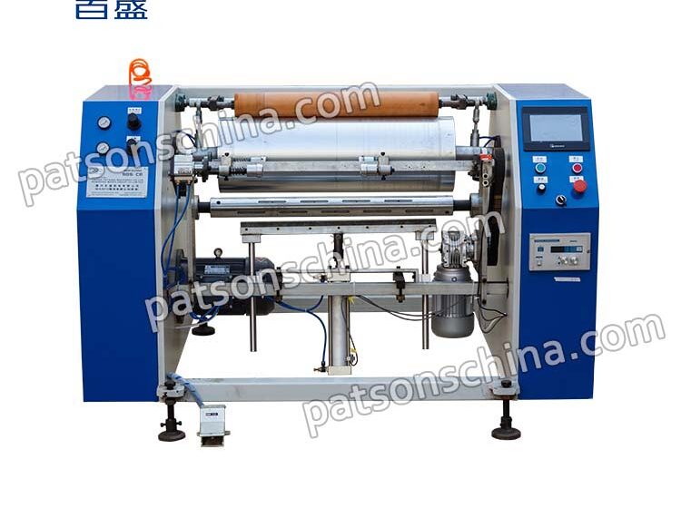 2 shaft semi automatic aluminium foil rewinder