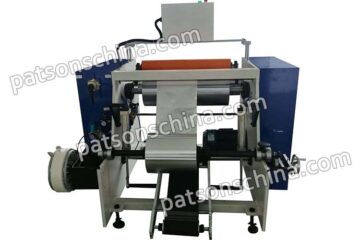 Two shaft aluminum foil embossing rewinding machine