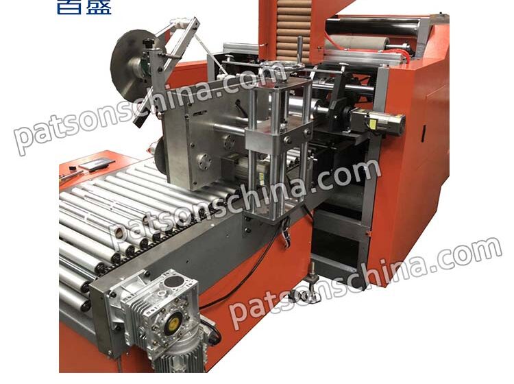 Automatic aluminium foil rewinding machine with labeling function