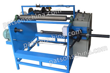 Semi automatic baking paper rewinding machine