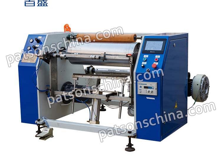 semi automatic 2 shaft baking paper rewinding machine