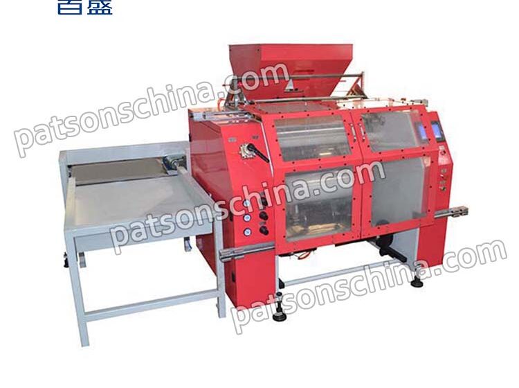 Automatic stretch film rewinding machine with CE cover
