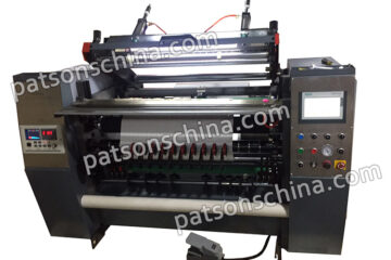 Automatic coreless thermal paper roll slitter rewinder