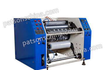 Two shaft semi automatic coreless stretch film rewinder