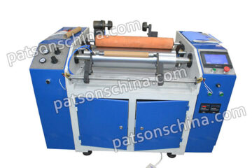 Semi automatic fluffy film rewinding machine