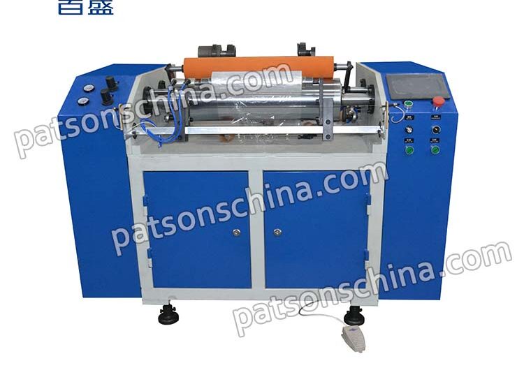 Semi automatic PE/PVC cling film rewinder