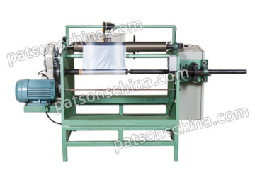 Single shaft semi auto aluminium foil rewinder