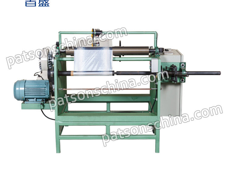 Single shaft semi auto aluminium foil rewinder