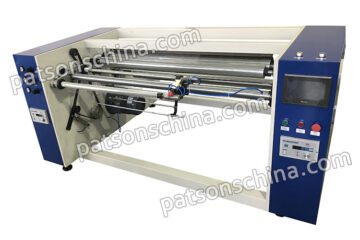 Semi automatic PET film rewinder