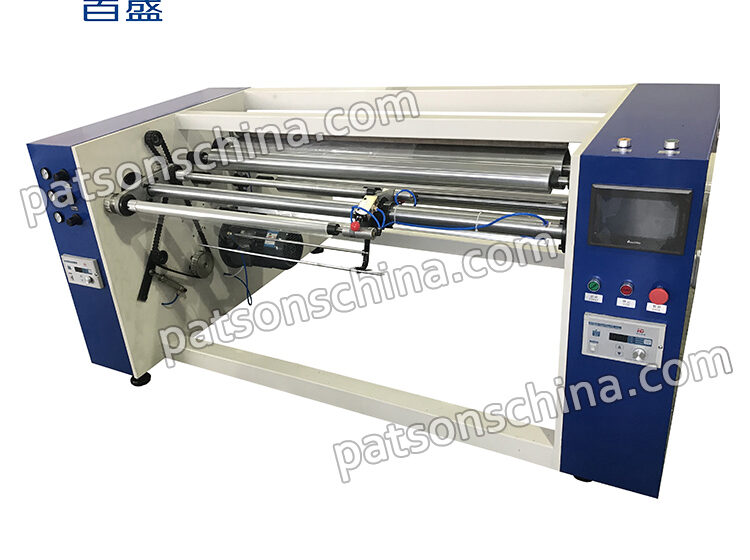 Semi automatic PET film rewinder