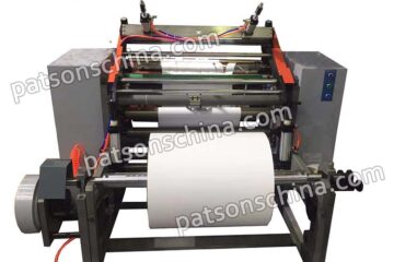 Automatic silicon paper slitter rewinder