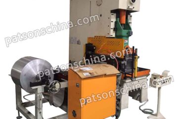 Paper plate container and aluminium foil container making machine