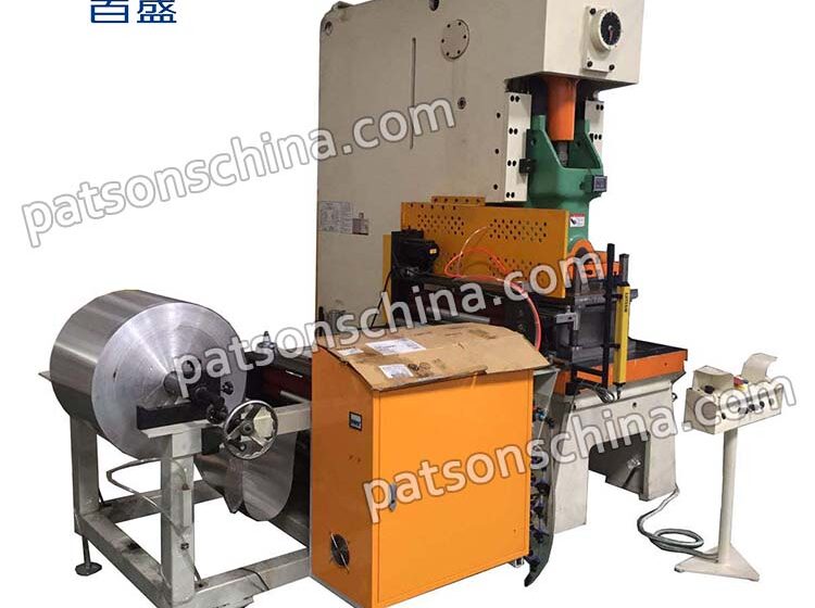 Paper plate container and aluminium foil container making machine