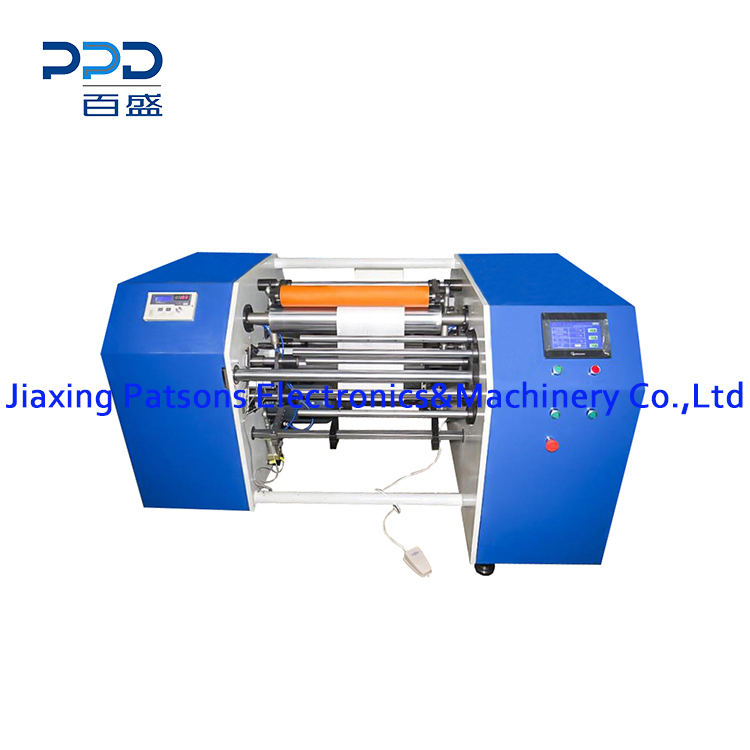 Machine de rebobinage de papier de silicium de papier de cuisson sans noyau