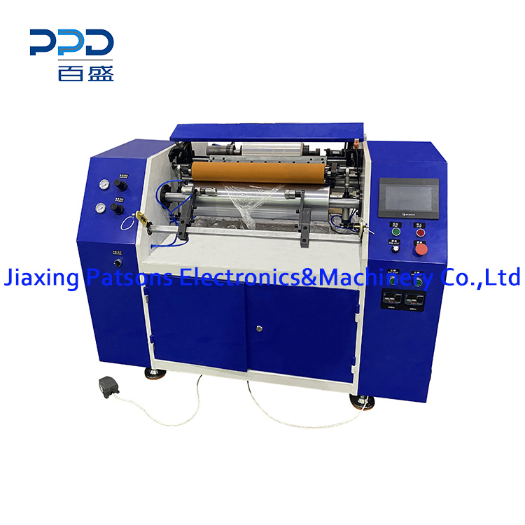 Semi Auto Single Shaft PE/PVC Cling Film Perforation Rewinder