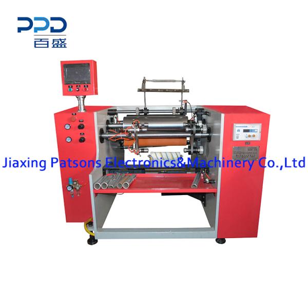 3shaft automatic gluing aluminium foil rewinding machine