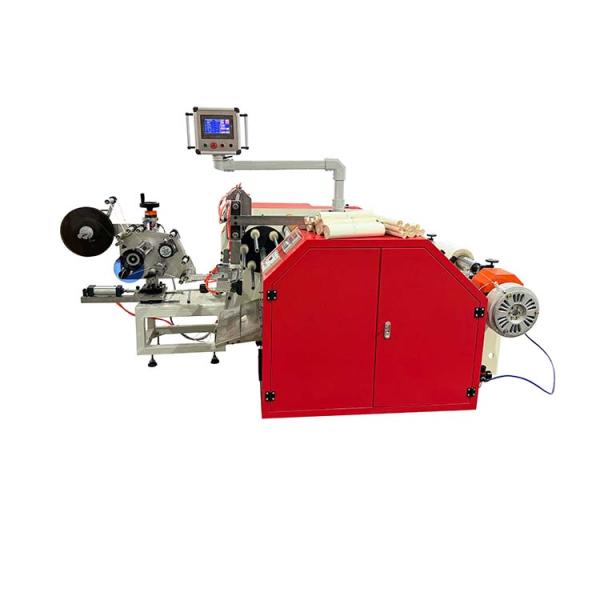 Automatic Coreless Baking Paper Rewinder With Auto Labelling