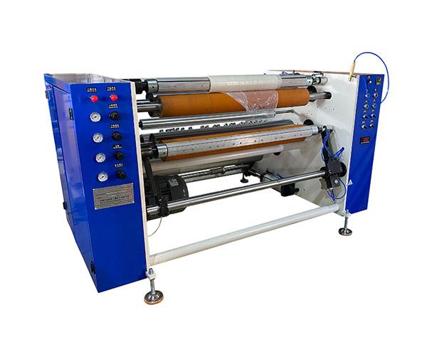 Coreless stretch film rewinder