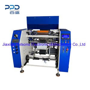 Máquina de rebobinagem de 5 eixos totalmente automática para rolo de filme plástico PE e PVC